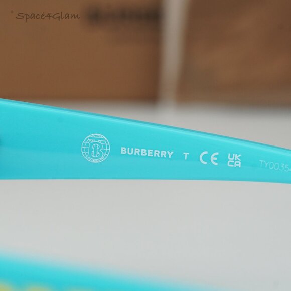 Burberry Boys Sunglasses Yellow Blue Grey Shield JB4387 405087 KIDS BRAND NEW - Picture 6 of 8